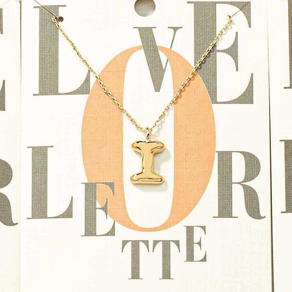 I BUBBLE LETTER NECKLACE